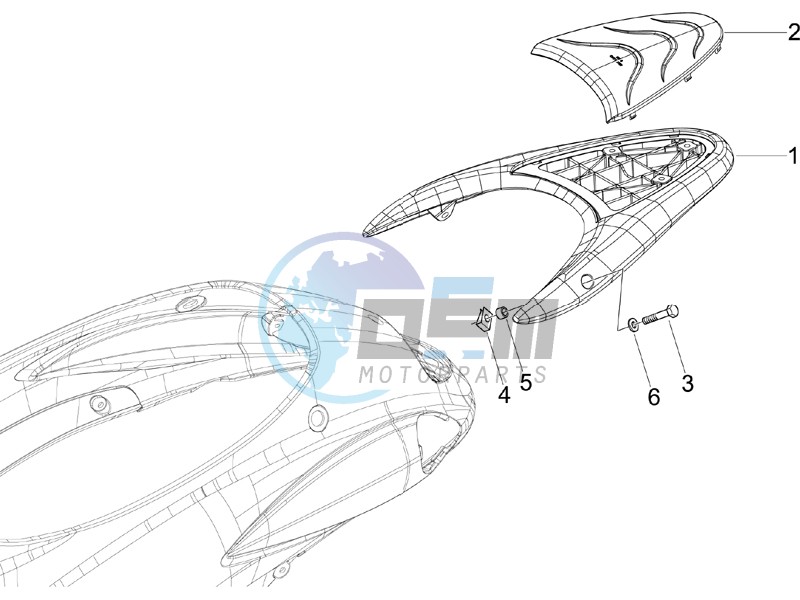 Rear luggage rack