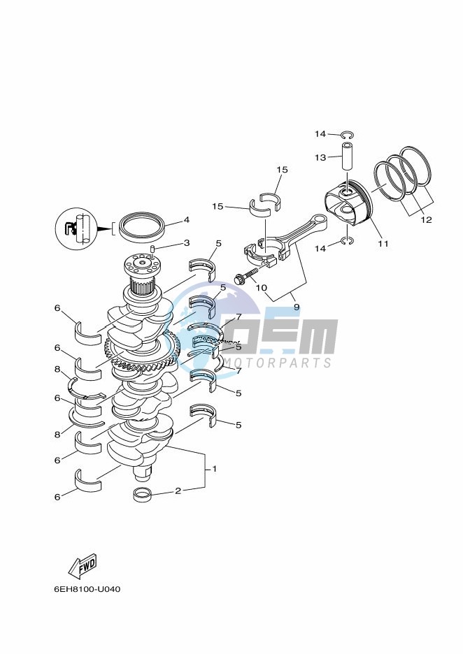 CRANKSHAFT--PISTON