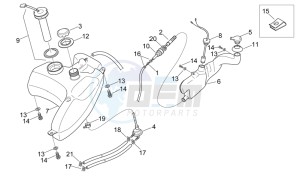 Sonic 50 Air drawing Oil and fuel tank