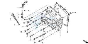 CLR125 CITY FLY drawing RIGHT CRANKCASE COVER