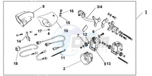 NT700VAA UK - (E / ABS MKH) drawing FRONT FOG LIGHT SET