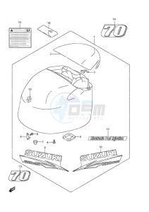 DF 70A drawing Engine Cover