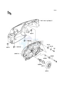 ER-6f ABS EX650B6F GB XX (EU ME A(FRICA) drawing Headlight(s)