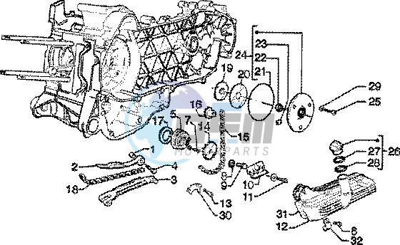 Oil pump-oil pan