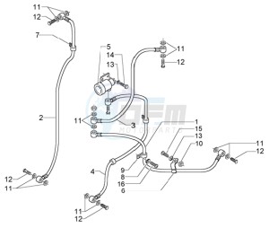 Beverly 500 (USA) USA drawing Brake pipes