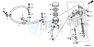 TRX500FM6G TRX680 Europe Direct - (ED) drawing REAR BRAKE MASTER CYLINDER