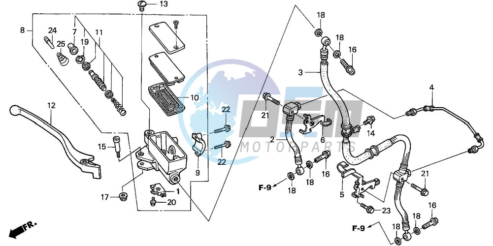 FR. BRAKE MASTER CYLINDER (NT650VW/X/Y/1)