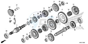 TRX500FE2G TRX500 Europe Direct - (ED) drawing TRANSMISSION