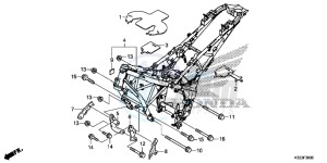 CBR300RAF CBR300RA Europe Direct - (ED) drawing FRAME BODY