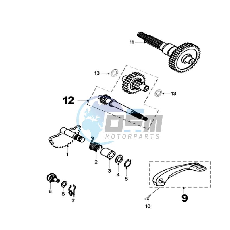 DRIVE SHAFTS / KICKSTARTER