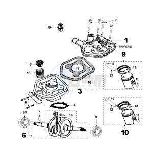 FIGHT LR drawing CRANKSHAFT AND CYLINDER IAE