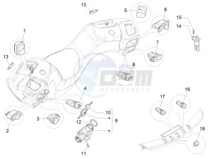 MP3 500 MAXI SPORT ABS (NAFTA) drawing Selectors - Switches - Buttons