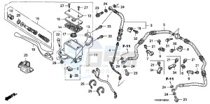 TRX400XC drawing FR. BRAKE MASTER CYLINDER