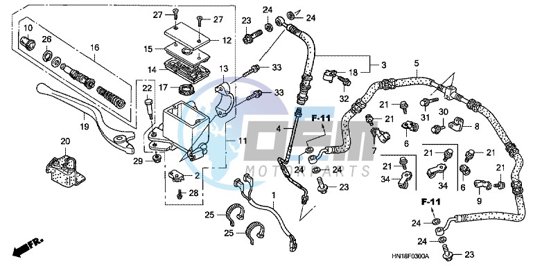 FR. BRAKE MASTER CYLINDER