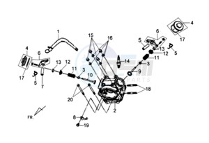 X'PRO 50 drawing CYLINDER HEAD CPL