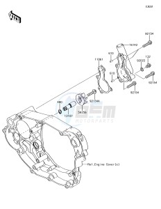 KLX450R KLX450AJF EU drawing Water Pump