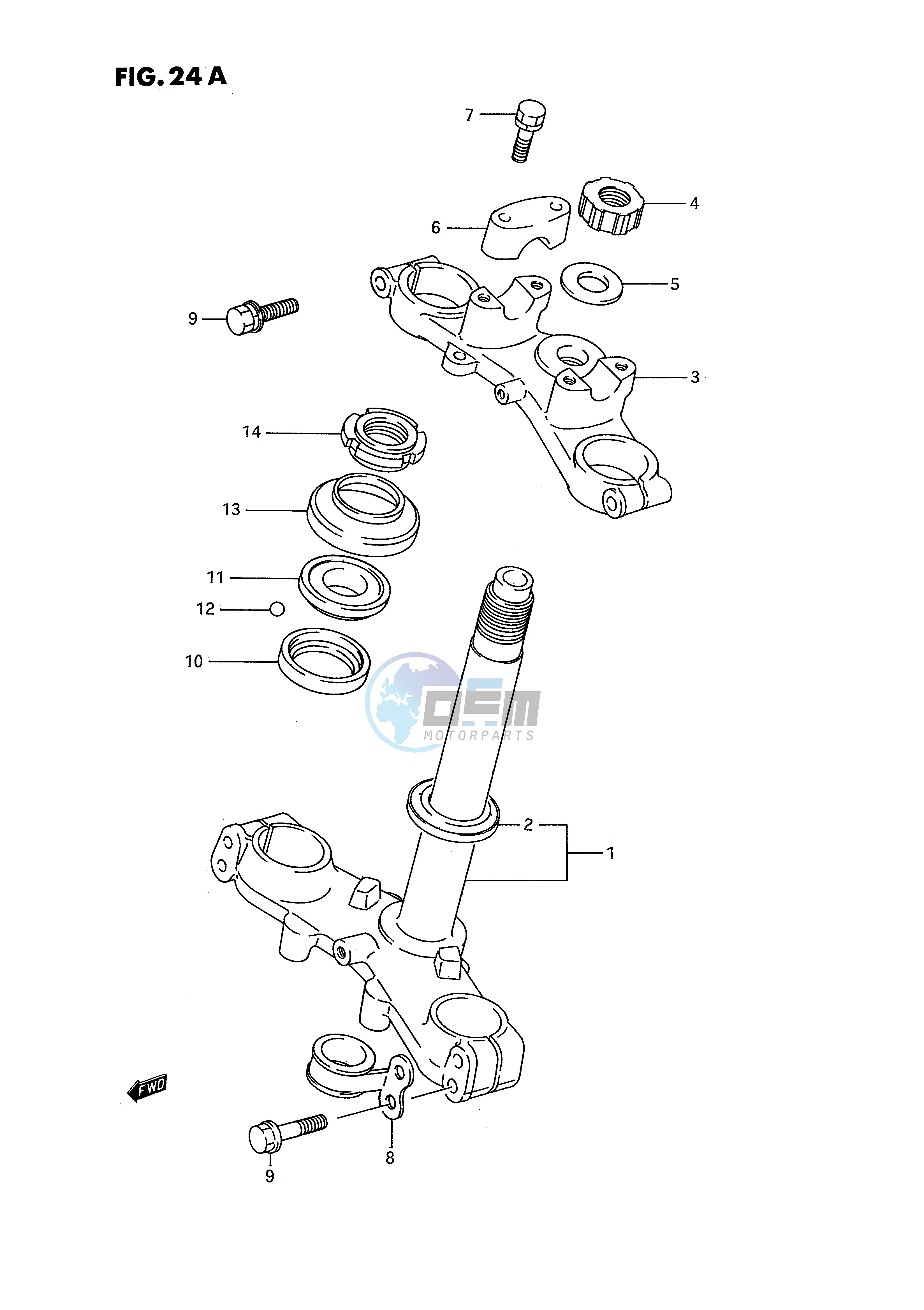 STEERING STEM (MODEL K)