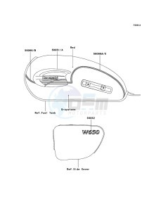 W650 EJ650-C7P GB XX (EU ME A(FRICA) drawing Decals(Red/Graystone)