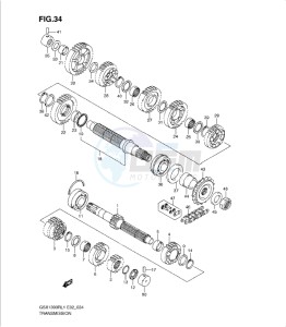 GSX1300R drawing TRANSMISSION