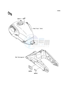 VERSYS KLE650CEF XX (EU ME A(FRICA) drawing Labels