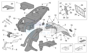 Scarabeo 50 4T E2 drawing Rear Body II