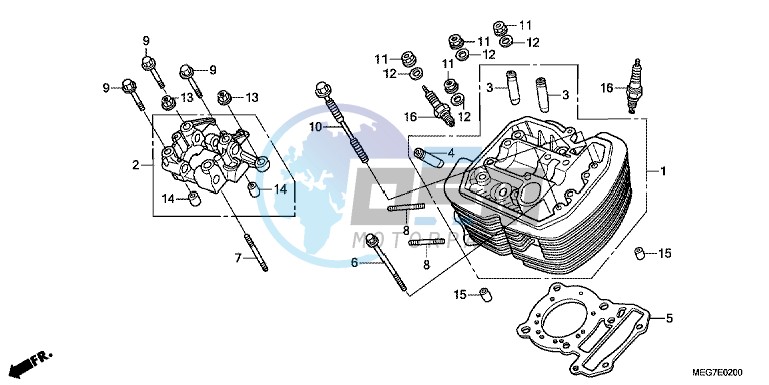 FRONT CYLINDER HEAD