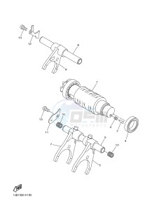 YZF-R1D 1000 (1KBV) drawing SHIFT CAM & FORK