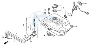 SFX50S drawing FUEL TANK