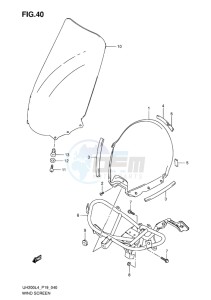 UH200 ABS BURGMAN EU drawing WIND SCREEN