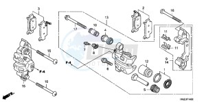 TRX500FAD TRX500FA Europe Direct - (ED) drawing FRONT CALIPER