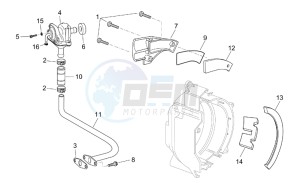 Scarabeo 125-200 e2 (eng. piaggio) drawing Secondary air