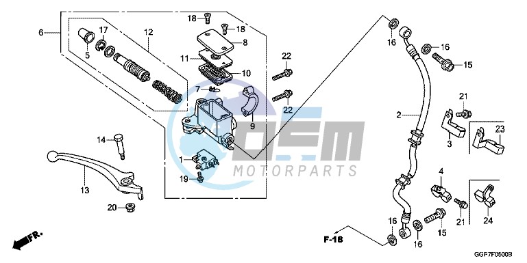 FRONT BRAKE MASTER CYLINDER