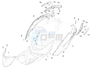 Liberty 50 iGet 4T 3V-2015-2017 (EMEA) drawing Side cover - Spoiler