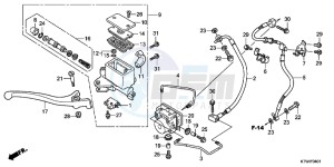 SH300AC drawing FR. BRAKE MASTER CYLINDER (SH300A)