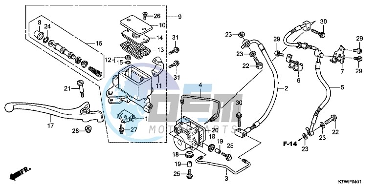 FR. BRAKE MASTER CYLINDER (SH300A)