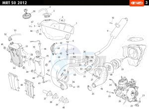 MRT-50-ORANGE drawing TANK - EXHAUST - RADIATOR