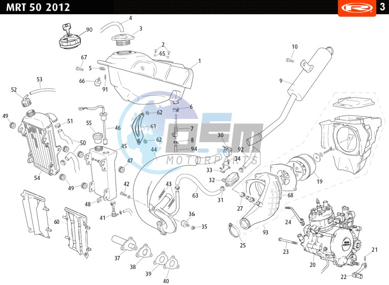 TANK - EXHAUST - RADIATOR