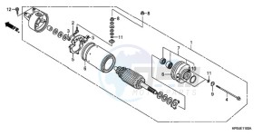 TRX500FM9 Australia - (U) drawing STARTING MOTOR