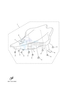 YFZ450R YFZ450RE (1TD3) drawing SEAT