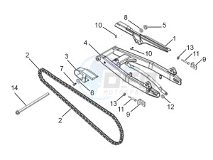 STX 150 drawing Swing arm