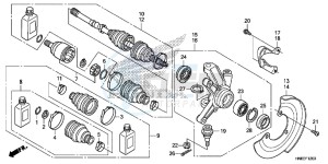 TRX680FAF TRX680 Europe Direct - (ED) drawing FRONT KNUCKLE