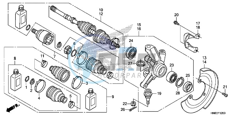 FRONT KNUCKLE