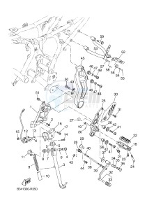 MTM690-U MTM-690-U XSR700 (B348 B348 B348) drawing STAND & FOOTREST