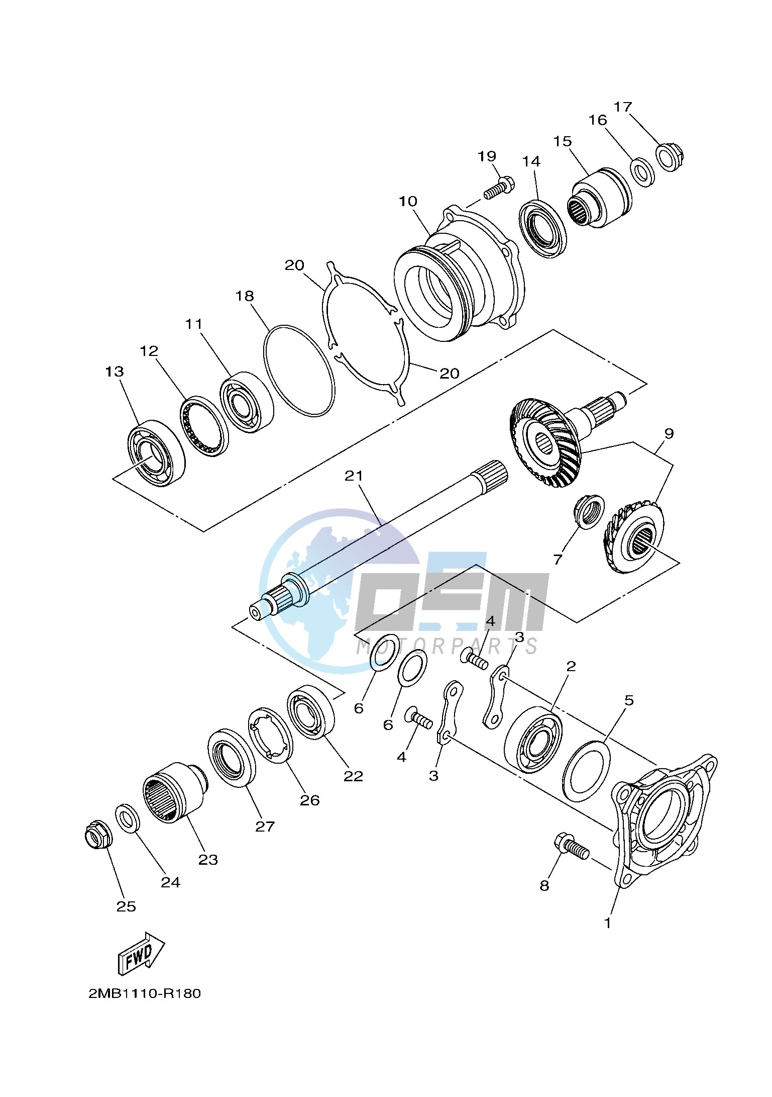 MIDDLE DRIVE GEAR