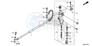 CRF250RE CRF250R Europe Direct - (ED) drawing RR. BRAKE MASTER CYLINDER