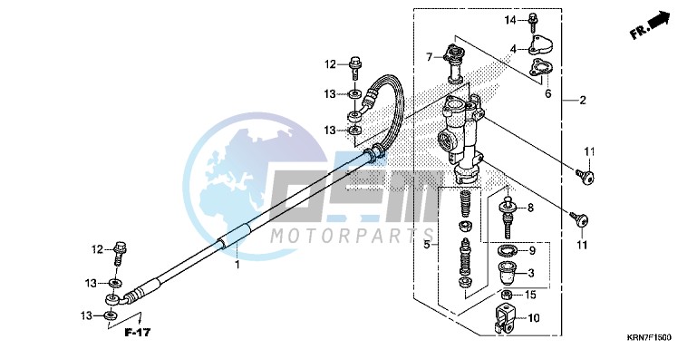 RR. BRAKE MASTER CYLINDER