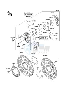 VERSYS_1000 KLZ1000ACF FR GB XX (EU ME A(FRICA) drawing Front Brake