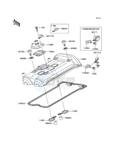 ER-6f EX650A6F GB XX (EU ME A(FRICA) drawing Cylinder Head Cover