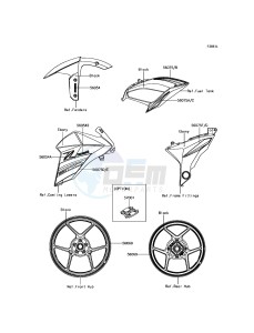 Z800 ABS ZR800BGF FR GB XX (EU ME A(FRICA) drawing Decals(Ebony)