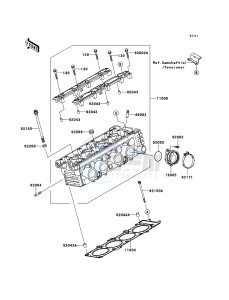 Z750S ZR750-K1H FR GB XX (EU ME A(FRICA) drawing Cylinder Head